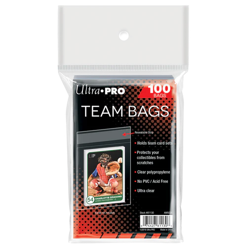 ULTRA PRO Team Bags - Resealable (100)