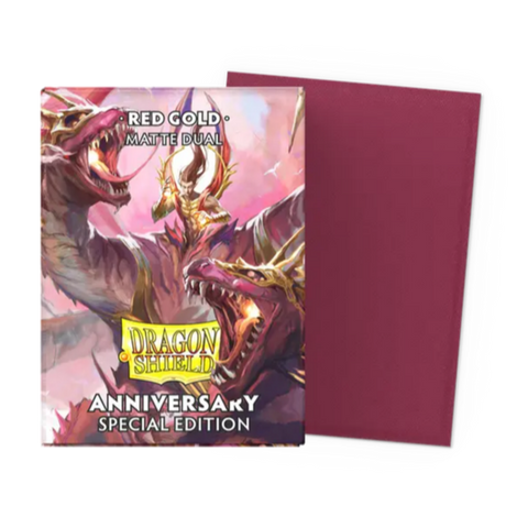 Dragon Shield 25th Special Edition - Matte Dual Sleeves - Red/Gold