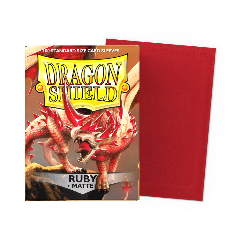 Dragon Shield Ruby - Matte Sleeves - Standard Size