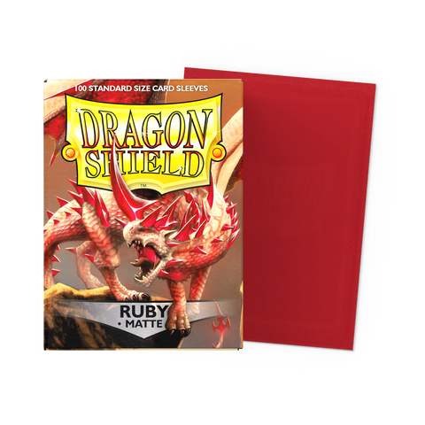 Dragon Shield Ruby - Matte Sleeves - Standard Size