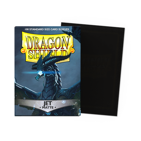 Dragon Shields: (100) Matte Jet