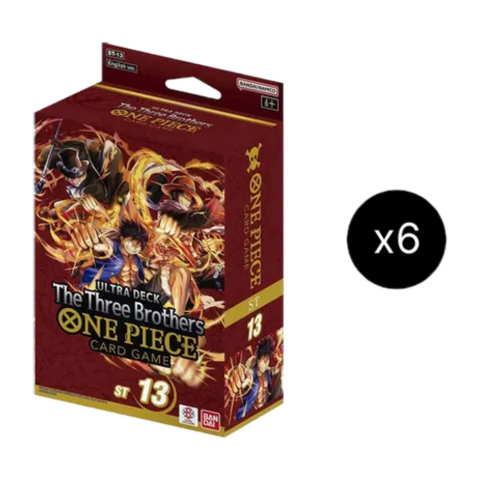 One Piece - Ultra Deck - The Three Brothers Display (6) (ST-13) English