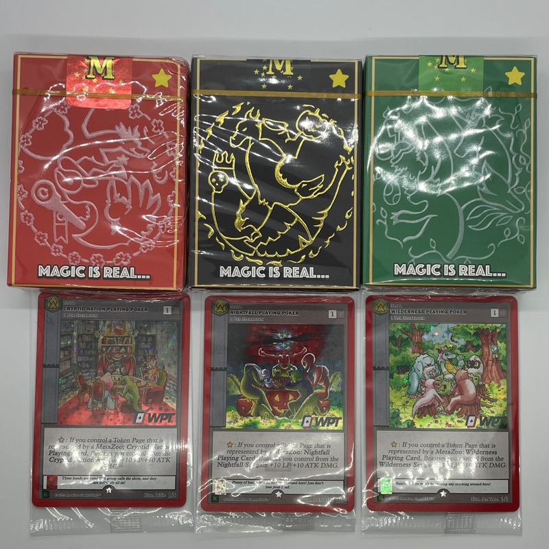 Metazoo x USPCC x WPT GILDED Deck w/ Promo (SET OF 3)