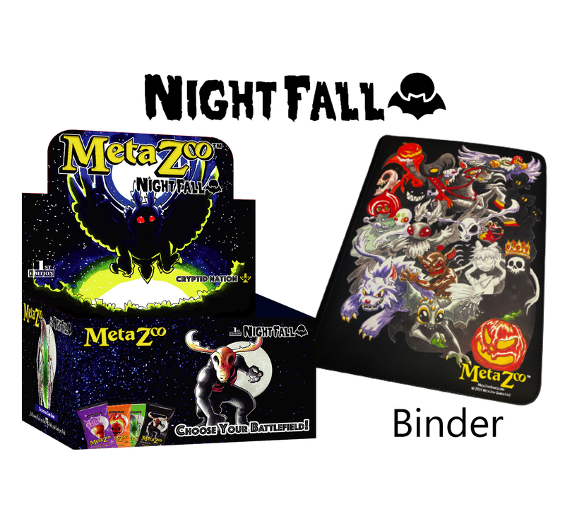 metazoo nightfall booster box and binder bundle